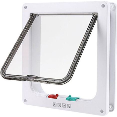 Gattiscitrice, gattaiola con chiusura a 4 vie per gatti e cani di piccola taglia con circonferenza di 63 cm, facile da installare e utilizzare (1/5)