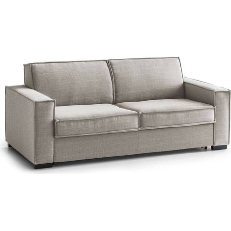 Dmora - Festes Sofa Dgozz, Großes 2-Sitzer-Sofa, 100% Made in Italy, Wohnzimmersofa aus Stoff, mit Standard-Armlehnen, Cm 200x95h90, Turteltaube