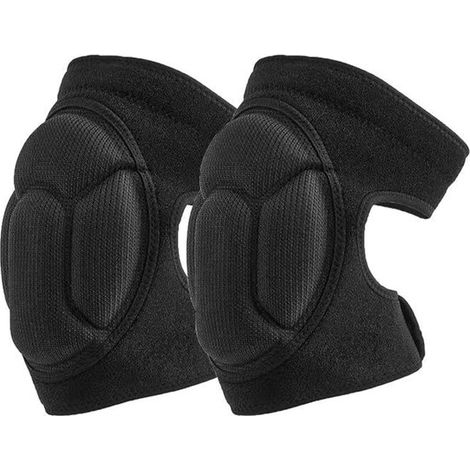 Par de rodilleras de espuma gruesa con absorción de impactos, para voleibol, excelente elasticidad, unisex, para danza, baloncesto, tenis, correr y yoga. (1/5)