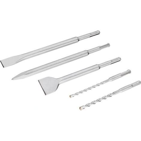 STA54400-XJ,Set 3 Scalpelli + 2 punte SDS-Plus