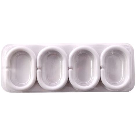 BUNTHAUS 12pcs Anneaux de Rideau de Douche en Plastique en Forme de C Crochets de Rideau pour Rideau de Porte, Rideau de fenêtre (1/5)