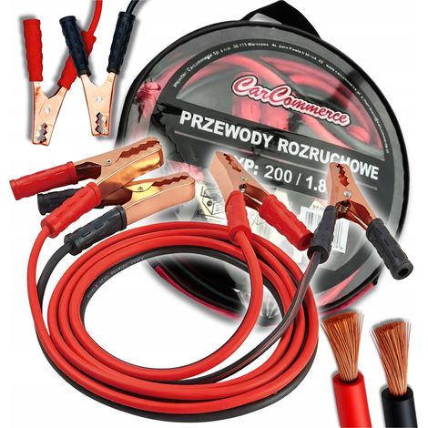 Cables de arranque de cobre para coche, 200 A, 1,8 m, con estuche. (1/5)