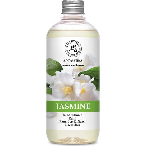 Recharge Diffuseurs de Parfum Jasmin 500 ml - Arôme Floral - Desodorisant Maison - Fragrance Fraîche et Durable - pour Aromathérapie - Maison - Restaurant - Boutique (1/5)