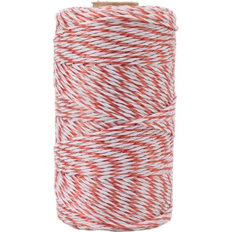Câble électrique en polyfil, haute conductivité, résistant à la corrosion, en acier inoxydable, pour clôture agricole ou ranch. (1/5)