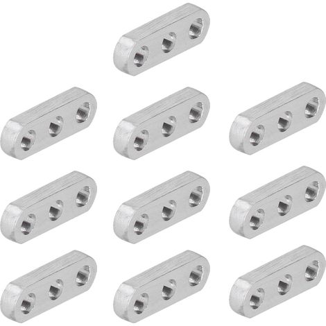 10 plaques de connexion directe plates, aluminium 4×8 mm, support de connexion directe pour équipement de robotique 3102-0003-0024 (1/5)