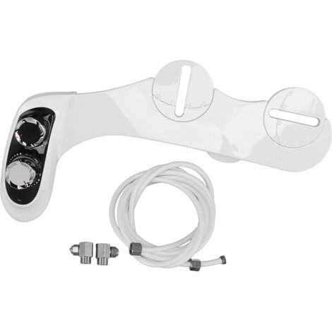 Douchette WC Bidet Double Jet Chauffante et Froide en ABS avec Affichage Numérique de Température pour Salle de Bain