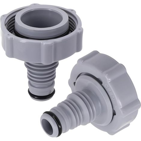 Set mit 2 Pool-Saugschlauchadaptern, 32-mm-Anschluss für P6H1419, PE-Material, einfach zu bedienen, auslaufsicher, ideal für Poolentwässerung und Armaturen (1/5)