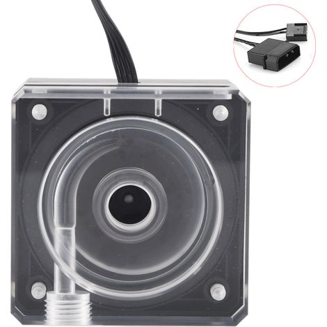 Pompa di raffreddamento ad acqua PWM in PMMA ultrasottile – controllo della velocità – altezza 3 m – 500 l/h – spessore 4 cm