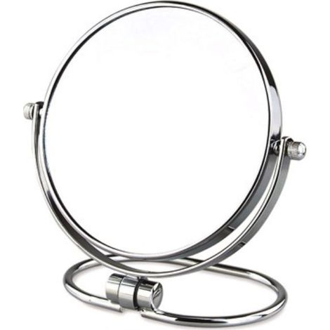 Miroir de maquillage pliable double face, miroir de courtoisie de table et mural, miroir double face 1x/3x, 7 pouces (1/5)