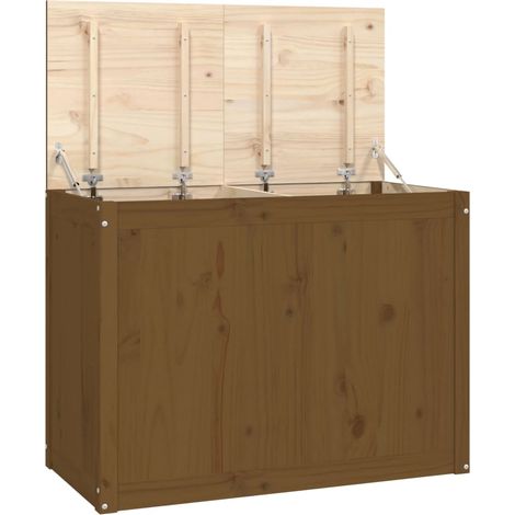 Maison Exclusive - Baúl para colada madera maciza pino marrón mie