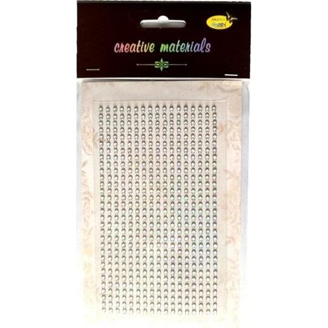 Cristales autoadhesivos de 3 mm, 527 unidades, opalescentes.