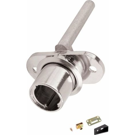 Serrure pivotante centrale de meuble Ø 18mm sans cylindre ni tringle pour montage dans façade avant Bureau Caisson Armoire Casier Verrou Sécurité Protection (1/2)
