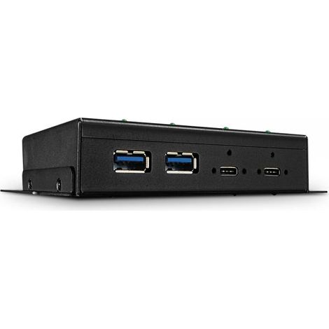 Lindy 43094 Hub USB Nero Metallo USB 3.2 Gen 2 (1/3)