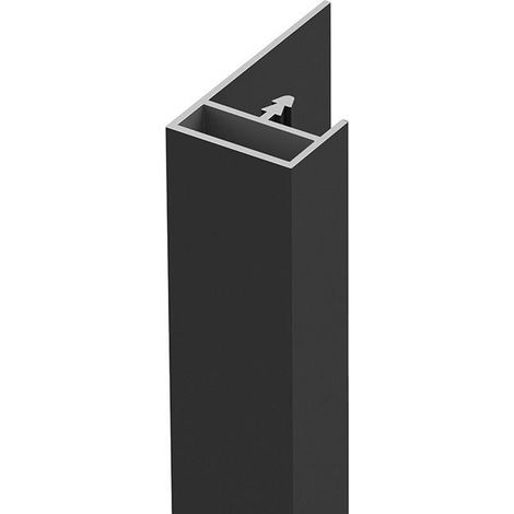 perfil vertical ateneo 2,75m acabados disponibles blanco mate, plata mate y negro acabado blanco mate acabado negro ( color:000000 2)