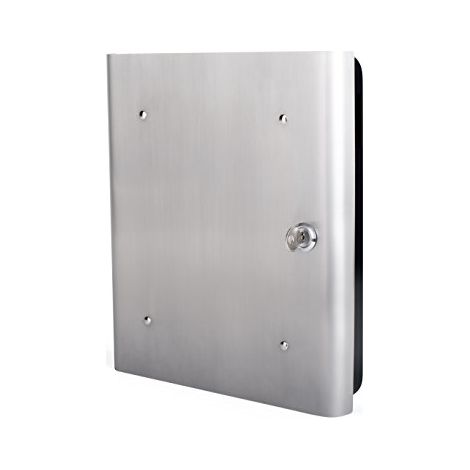 PAVO PREMIUM À CLÉS/KEY SAFE/CLÉ DE STOCKAGE AVEC UN MOTIF À L'AVANT POUR 54 TOUCHES - INOX/NOIR, EN MÉTAL, INOX/NOIR