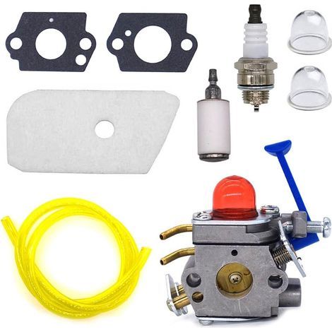 Compatible avec le kit de carburateur pour débroussailleuse Husqvarna 128C 128L 128LD 128R 128RJ 128CD 128LDX 545081848 C1Q-W40A Carb (1/5)