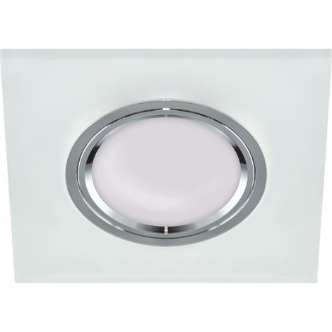 SELENA FARETTO IN VETRO BIANCO 90X90MM (1/2)