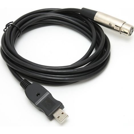 Ce câble pour microphone dynamique est doté d'un adaptateur USB vers XLR et d'un convertisseur A/D haute vitesse intégré, permettant une qualité sonore haute fidélité et un enregistrement sans bruit à (1/4)