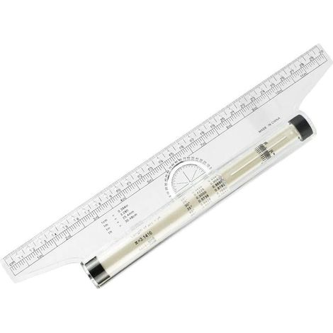 Règle parallèle roulante 30 cm, règle à rouleaux professionnelle multi-usages pour dessin technique et traçage précis. (1/5)
