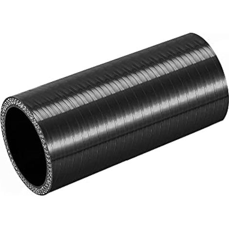 Tube silicone droit 35mm (1.38") x 76mm noir (1/4)