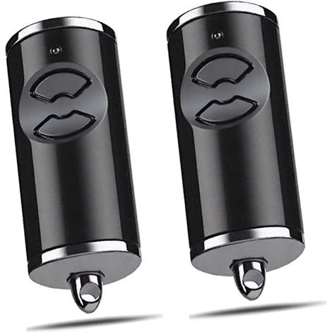 Télécommande Portail Hörmann HSE2-868-BS, HSE4-868-BS, 868 MHz, 2 Canaux, Lot de 2, Copie Rapide, Piles Incluses, Émetteur pour Porte de Garage