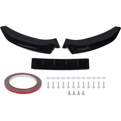 Kit de lèvre de pare-choc avant, 3 pièces, noir brillant, Anti-Collision, look course, becquet de remplacement pour S4 B8.5 s-line 2013 à 2016