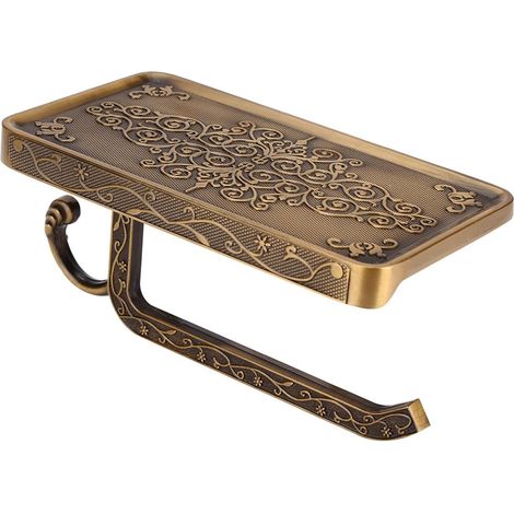 Porte-rouleau de papier toilette en laiton antique Dpofirs avec