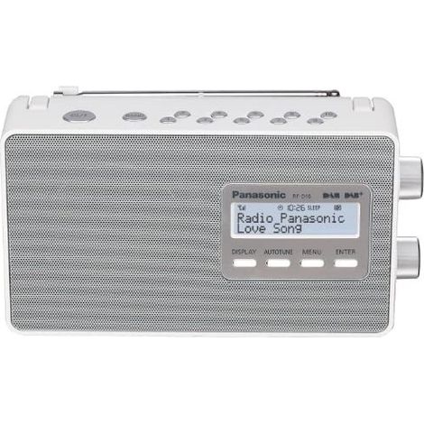 Panasonic RF-D10EG-W - Digitales Radio (Dab+/FM, netz- und batteriebetrieben), Farbe White (1/3)