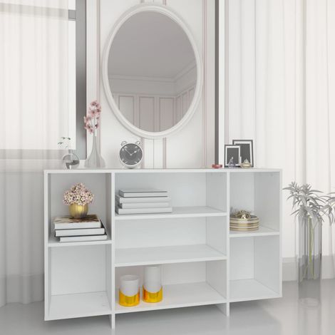 Buffet,Placard de cuisine,Meuble de rangement blanc 120x30x75 cm bois d'ingénierie -TZ60979 (1/5)