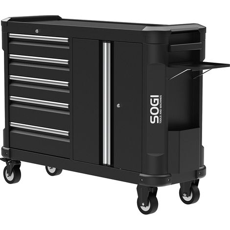Carrello portautensili SOGI X6-05P con 5 cassetti - 1 vano con 2 ante e 2 ripiani - serrature - 4 ruote (1/5)