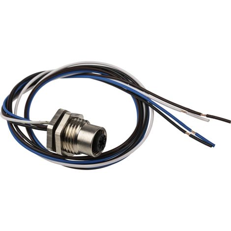 Cordon RS PRO 4 conducteurs , Prise femelle droite M12 Femelle, 500mm ( Prix pour 1 ) (1/3)