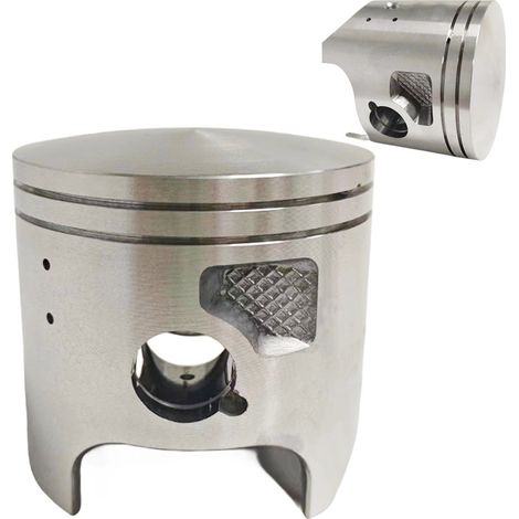 Piston with 66 mm diameter for KDX200 motorcycle, 16 mm piston pin, compatible with Kawasaki KDX200 models from 1989 to 2006.--DTEKGAZ