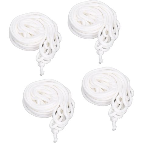 4 pièces de mèche en coton auto-arrosante pour plantes en pot, cordon hydroponique pour intérieur et extérieur (1/5)