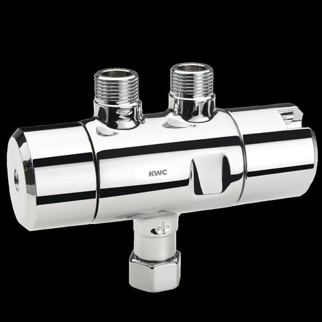 Thermostat sous-évier KWC, PURETHERM, DN10, montage sur robinet d'angle (1/2)
