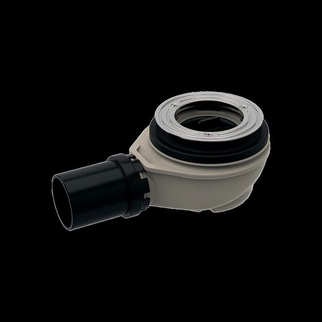 KWC Duschwannenablauf, CAMPUS, D 90 mm, Kunststoff, Tauchrohr und Siphon (1/2)