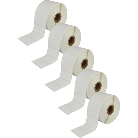vhbw 5x Label Roll 51mm x 26mm (1552 Label) compatible with Brother TD-2130, TD-4100N, TD-4100, TD-4000, TD-2130N Label Maker (1/4)