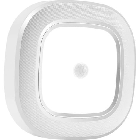 Modern square LED ceiling light with motion sensor, white light for bedroom, kitchen, hallway (1/4)
