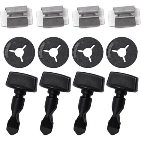 Pair Lot de 12 vis d'attelage remorque Vis pour la pince de fixation du pare-chocs pour A3 8P A1 Q5 Q7 TT Golf 4 5 6 7 Transporter T3 T4 T5 T6 Polo CC Jeta 6N0129355 (1/5)
