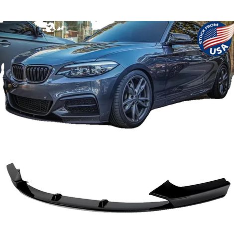 Spoiler delantero, plástico ABS, 161 cm de largo, 46 ​​cm de ancho, 10 cm de alto, compatible con la serie de coches deportivos compactos 2013-2018. (1/5)