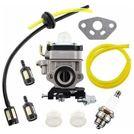 Kit de carburateur pour débroussailleuse AL-KO – Modèles BC410, BC4535, BC4125 – Tuyau et filtre à essence inclus – Fonctionnement optimal