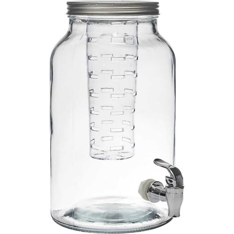 Distributeur à Boisson en Verre 5,5L avec Infuseur et Robinet (1/4)