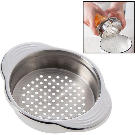 Colador y escurridor de aceite para latas de atún de acero inoxidable 304, apto para lavavajillas. (1/3)