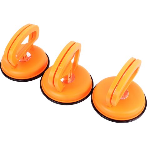 Lot de 3 ventouses de réparation automobile en plastique à forte aspiration pour débosseler et soulever les carreaux de verre. (1/5)