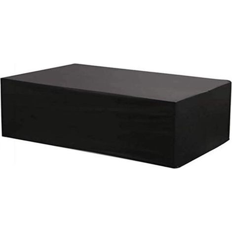 Toruiwa. Housse de canapé angle pour Meubles de Jardin en Forme V/L Couverture de Meuble Extérieur Imperméable Bache de Protection Salon Anti UV Vent Pluie Poussière (215x215x87cm, Noir) (1/5)