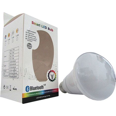 Lampada Led E27 RGB RGBW 7,5W Dimmerabile Via Bluetooth Domotica Smart Per Android iOS Iphone (1/3)