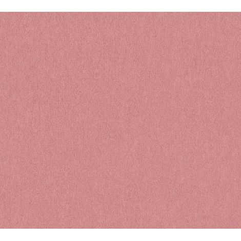 Papier peint intissé uni rose Tapisserie structurée effet métallique Papier peint moderne lavable idéal pour chambre (1/4)