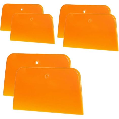 Set mit 6 wiederverwendbaren Kunststoffspateln (10,2 x 12,7 x 15,2 x 15,2 cm) – Spachtel für Karosseriearbeiten zum Auftragen von Spachtelmasse, Lack, Fugen und Farbe (1/4)