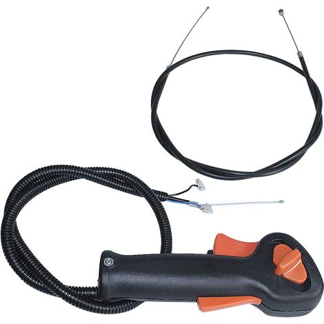 4137-180-1109 Kit Câble de Gaz avec Commutateur Compatible Stihl FS75 FS85 Débroussailleuse (Modèles à Poignée en U, Câble) (1/5)