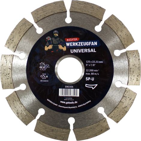 Echter Werkzeugfan Diamanttrennscheibe Universal SPU,125 mm