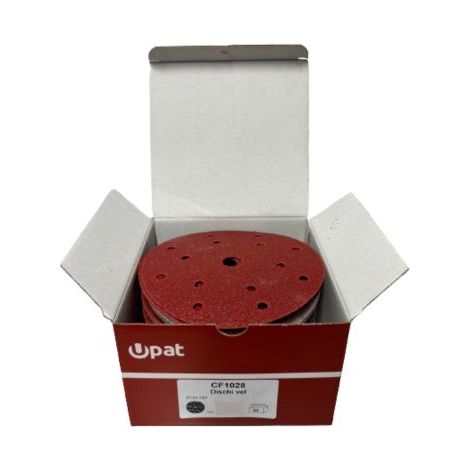 UPAT DISCHI CF1028 150MM P120 15 FORI 100 PEZZI (1/2)